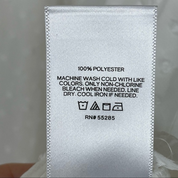 Express White Ruffled Tiered Top - Picture 8 of 9